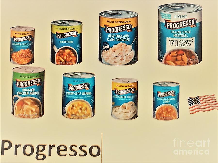 HONORING American Progresso not regresso Soup, by Richard Linford Mixed Media by Richard W Linford