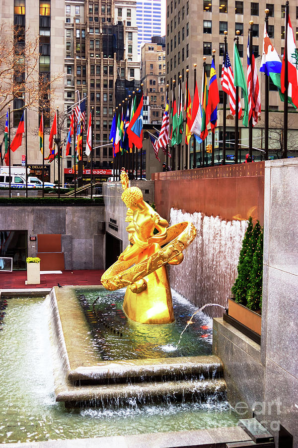 Prometheus at Rockefeller Center New York City Photograph by John Rizzuto