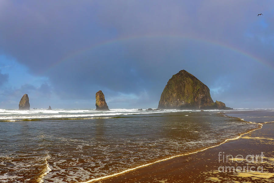 Promise Over Haystack Rock Photograph