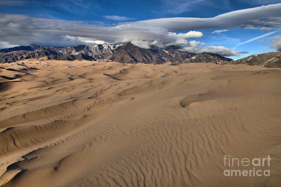 Propeller Cloud Above The Dunes Photograph by Adam Jewell