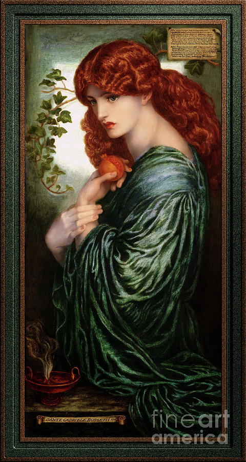 Proserpine by Dante Gabriel Rossetti Classical Art Xzendor7 Old Masters Reproductions Painting by Rolando Burbon