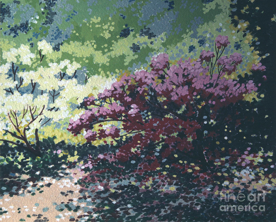  Prospect Park Flowering Azalea 1982 Painting by William Hart McNichols
