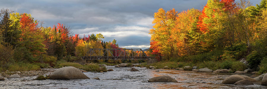 Prospect Street Bridge Autumn Photograph by White Mountain Images