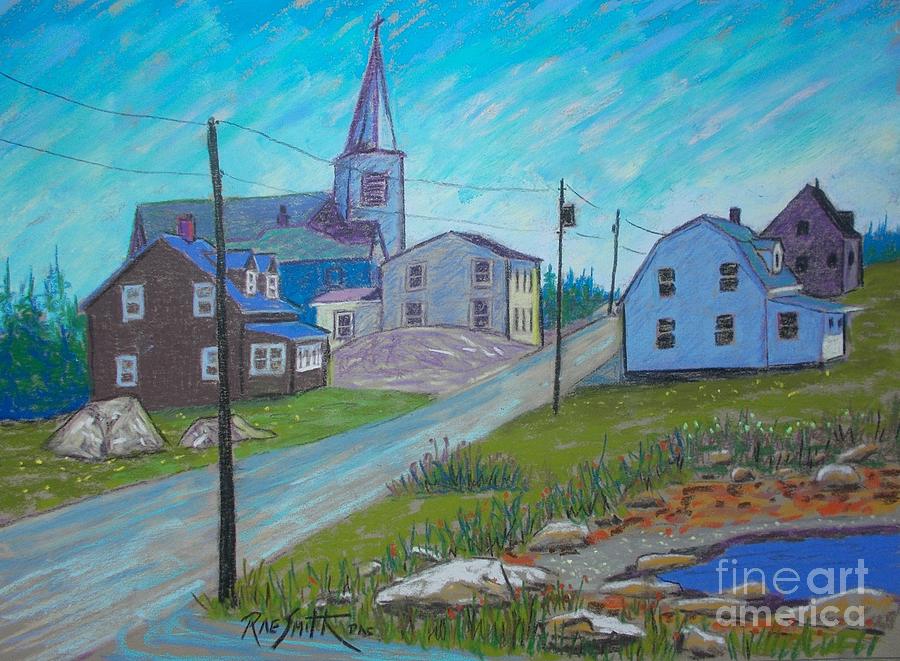 Prospect Village  Pastel by Rae  Smith PAC