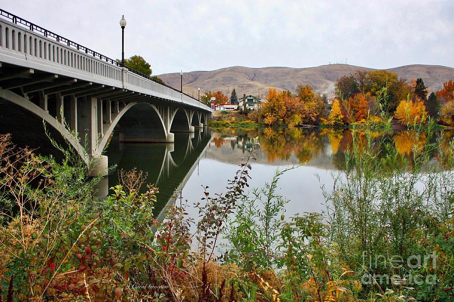 Prosser Bridge in Autumn Photograph by Carol Groenen