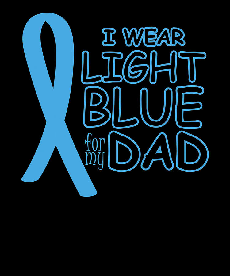 Prostate Cancer Awareness Month September I Blue Digital Art by Shannon ...