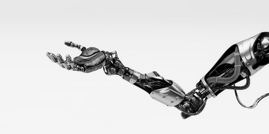 Prosthetic handsome robotic arm, 3d rendering Digital Art by Caids Ados