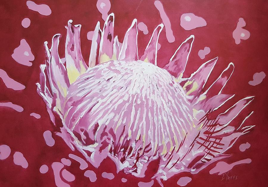 Protea in Pink Painting by Loraine Yaffe