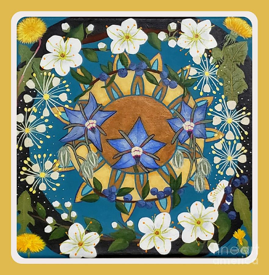 Protection Mandala  Painting by Jean Fry