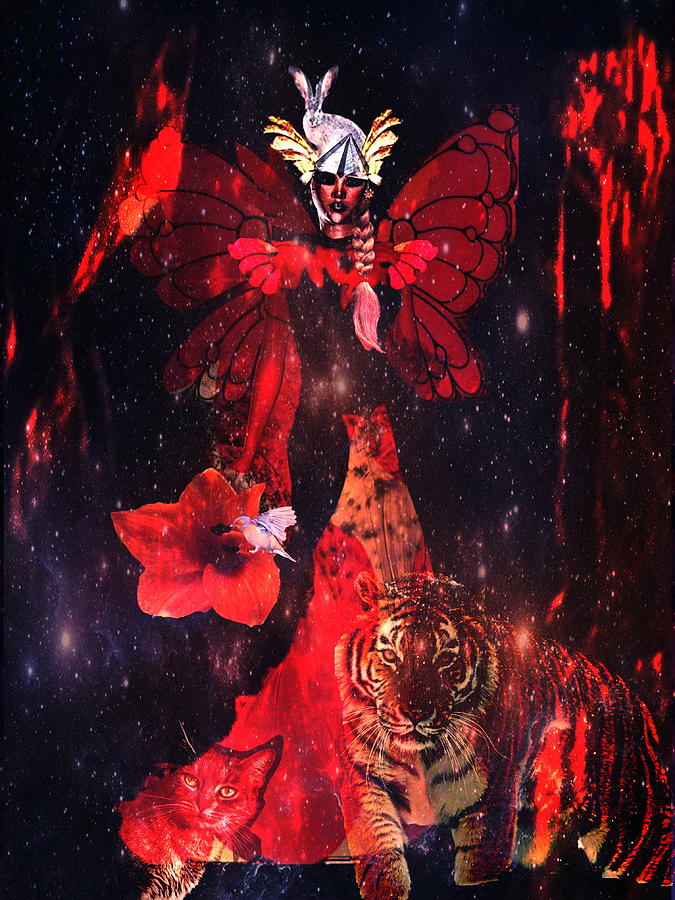 Fantasy Digital Art - Protector by Gunilla Munro Gyllenspetz Fantasy Digital Art - Protector by Gunilla Munro Gyllenspetz