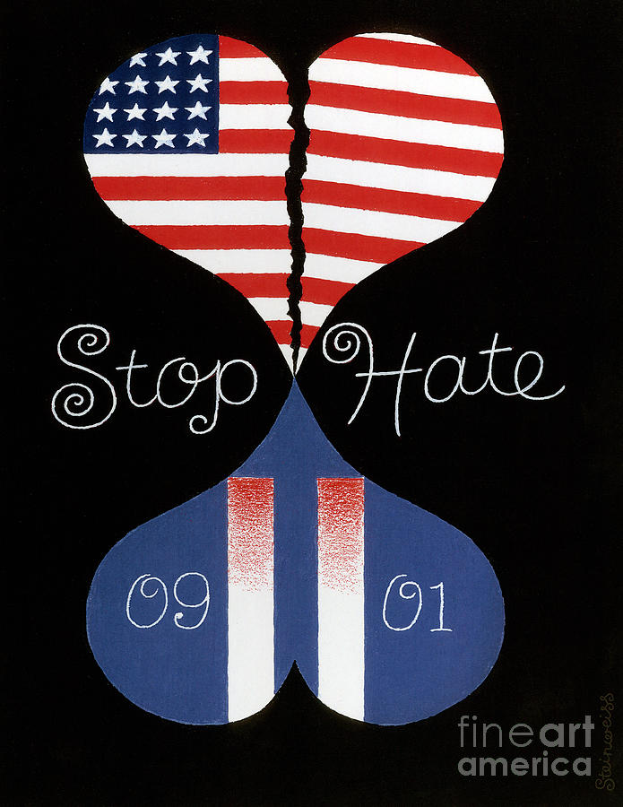 Protest Art - September 11, 2001 Painting by Alex Steinweiss