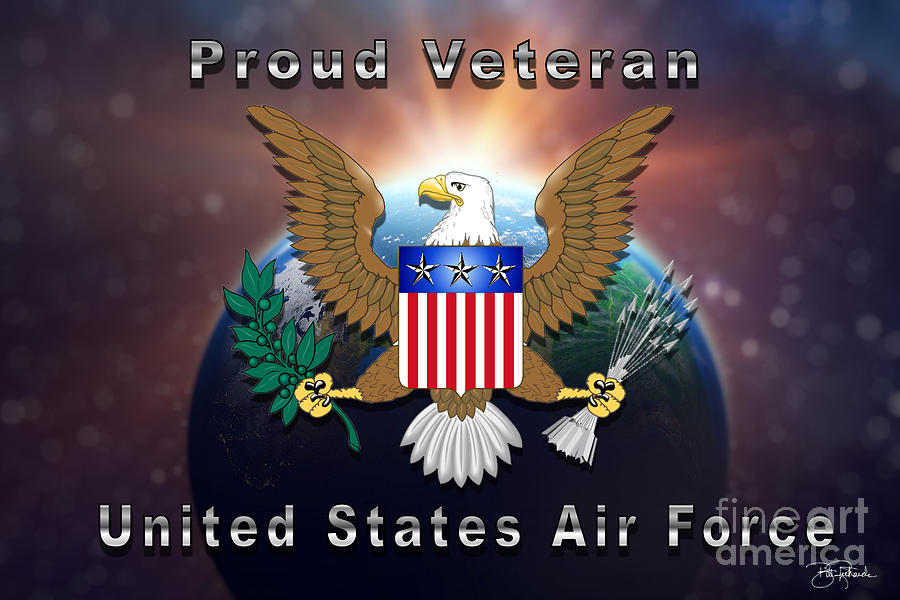 Proud Air Force Veteran Digital Art by Bill Richards