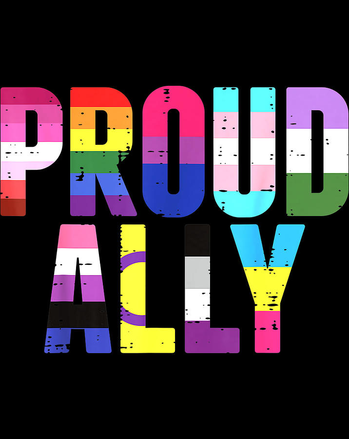 Proud Ally Lgbtq Lesbian Gay Bisexual Trans Pan Queer Tpng Digital 
