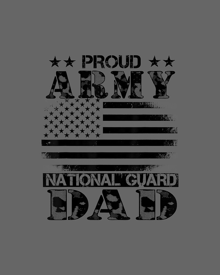 Proud Army National Guard Dad US Military Digital Art by Coltk Sunda
