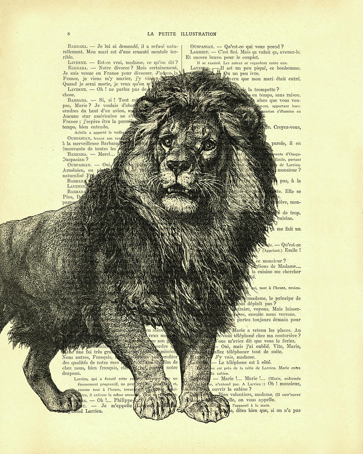 Animal Digital Art - Proud Lion by Madame Memento