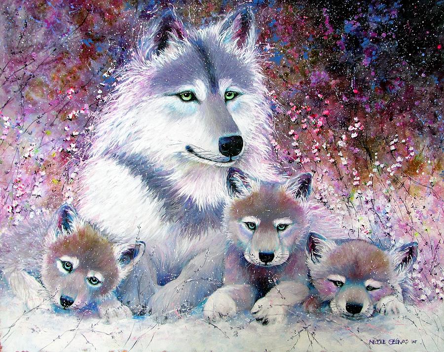Proud mother Painting by Nicole Gelinas