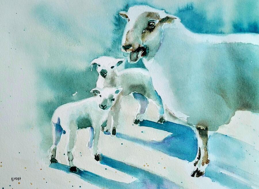 Proud Mum Painting by Sandie Croft
