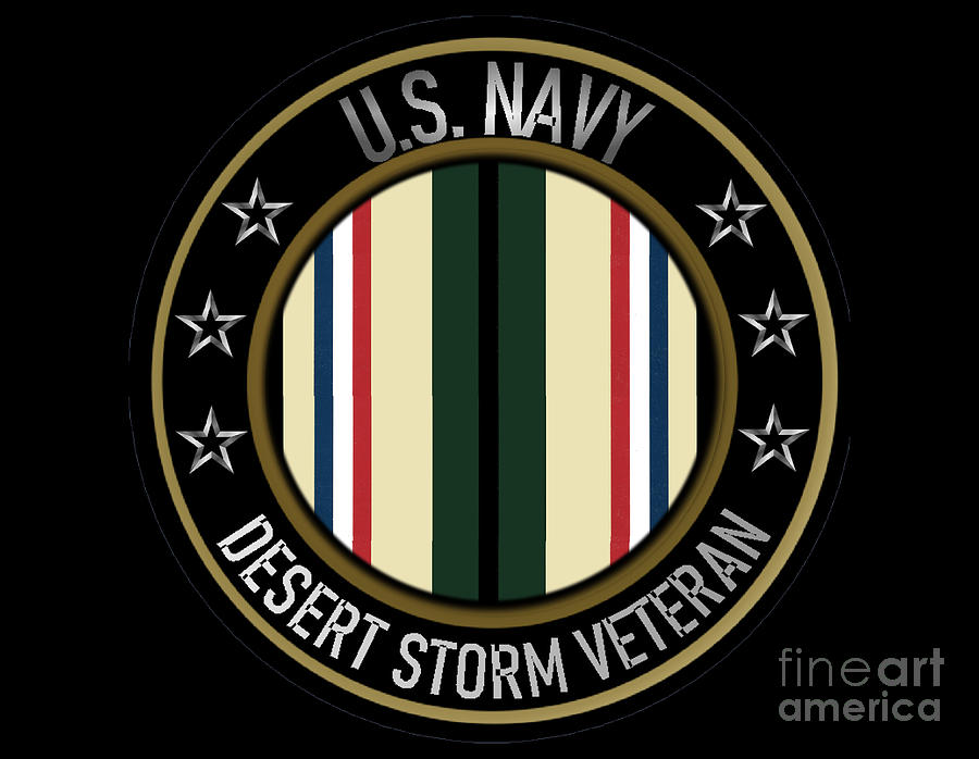 Proud Navy DS Veteran Digital Art by Bill Richards