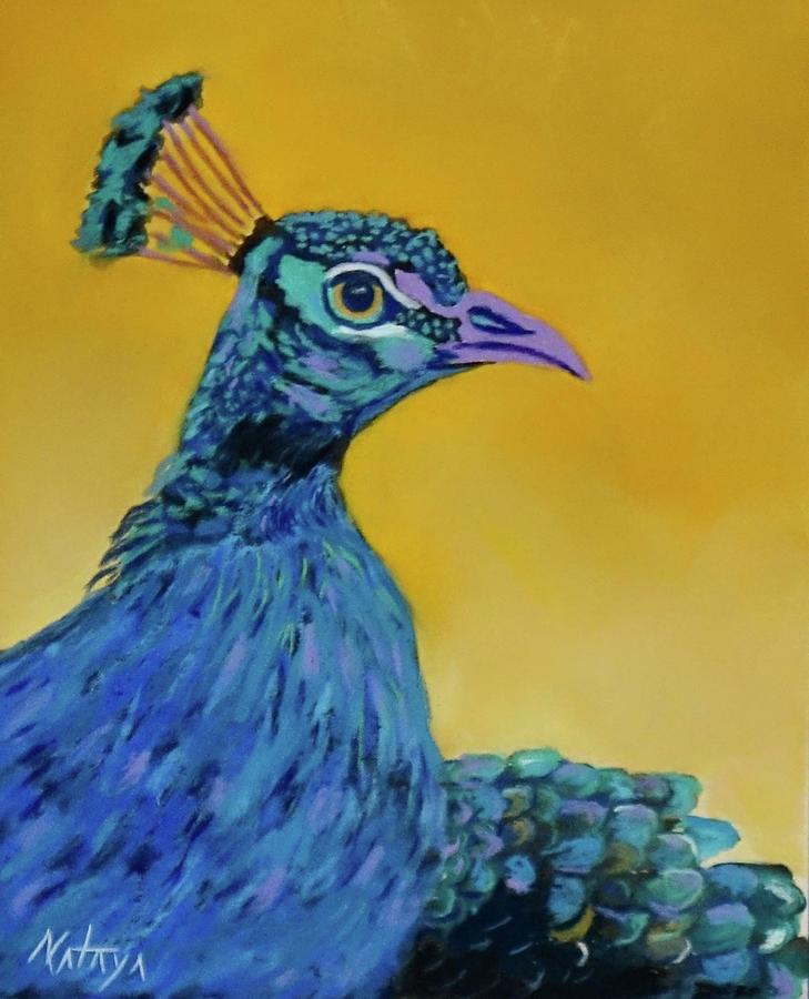 Proud Peacock Pastel by Nataya Crow