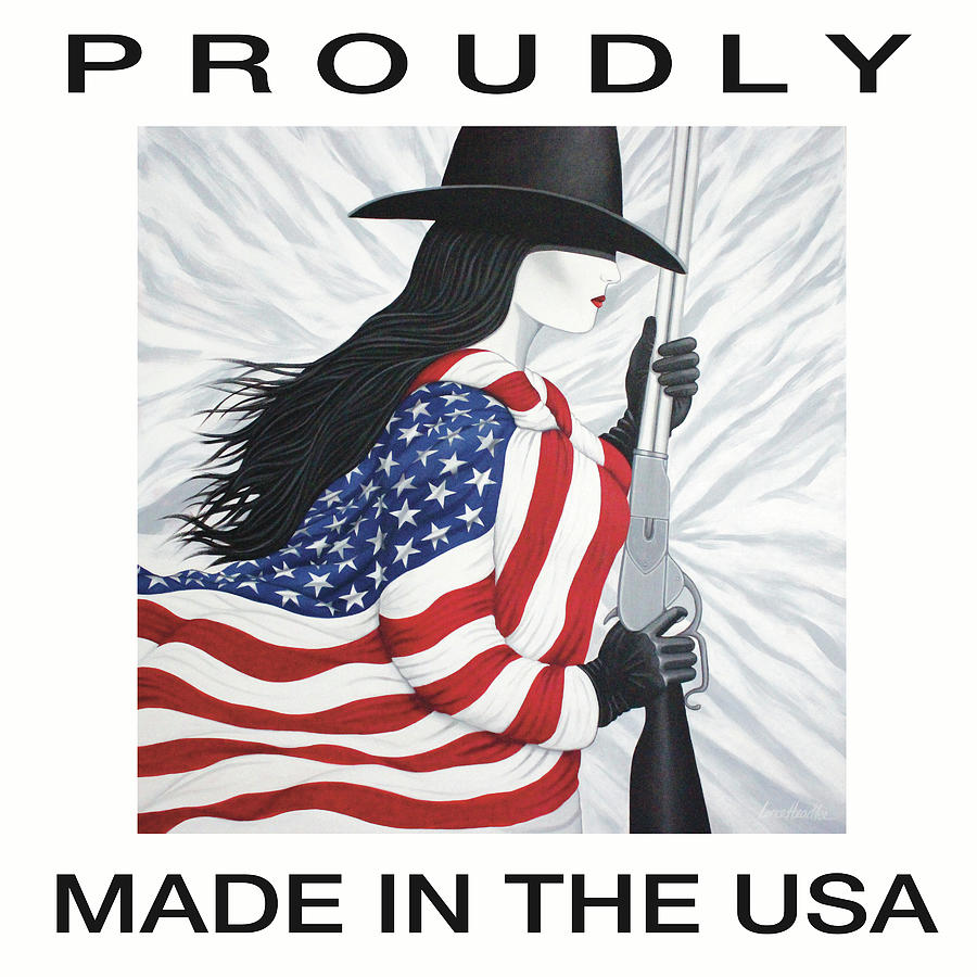 Proudly Made In The Usa  Painting by Lance Headlee