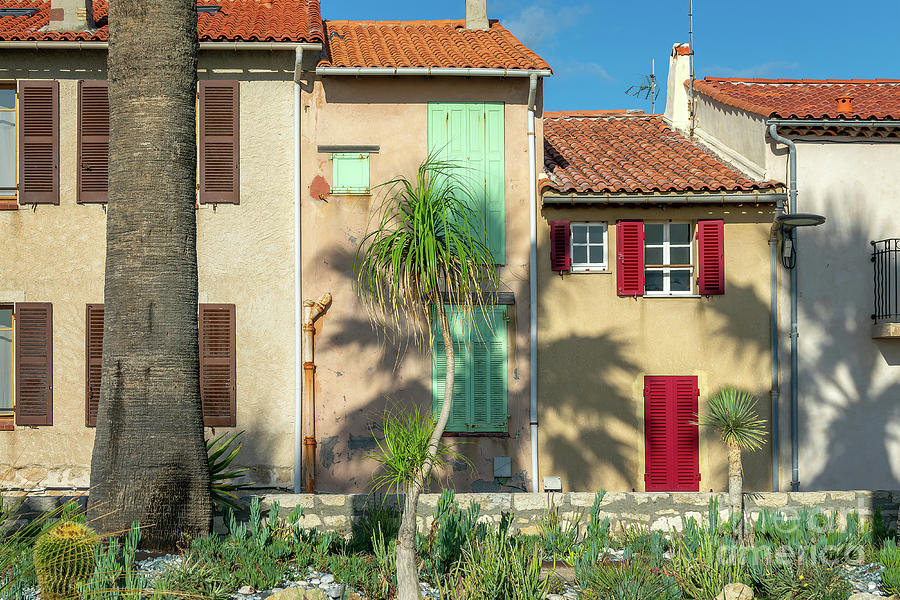 Provencal houses in Antibes, France Photograph by Delphimages Photo Creations