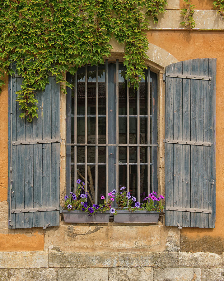 Provencal Window Photograph by CR Courson