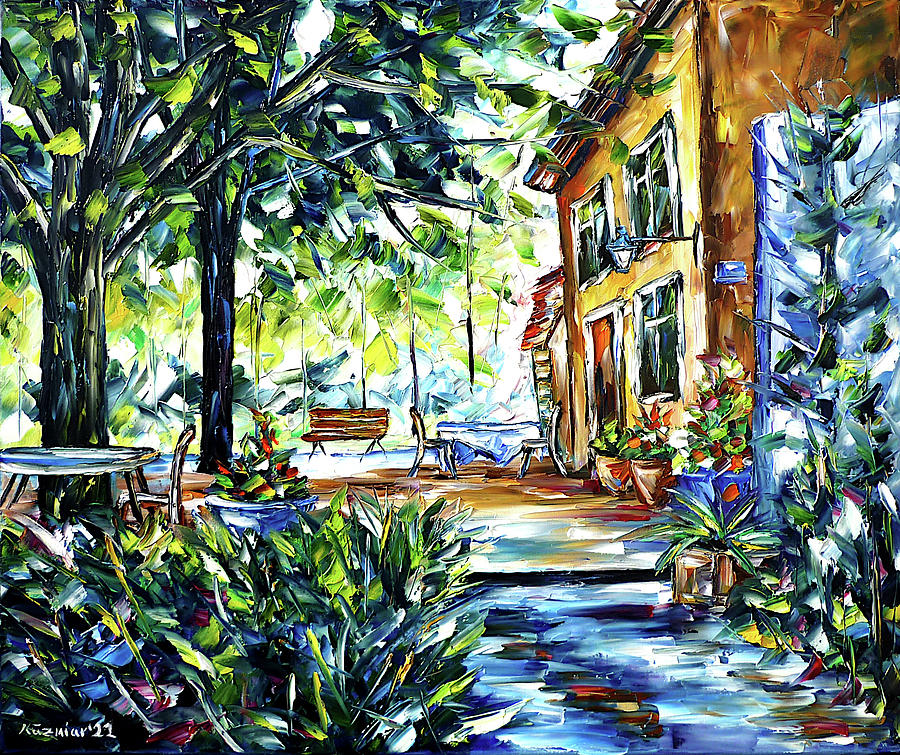 Provence Idyll Painting by Mirek Kuzniar