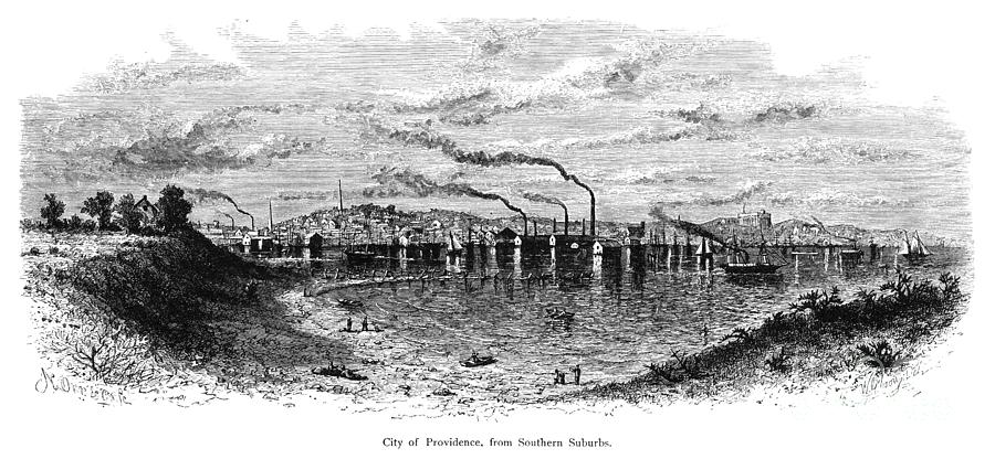 Providence, Rhode Island Drawing by William H Gibson