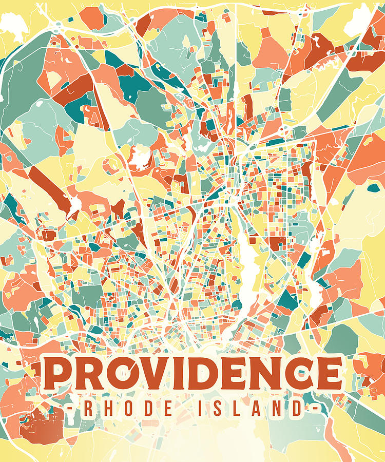 Providence Us Map Digital Art By Alexandru Chirila Fine Art America 8989