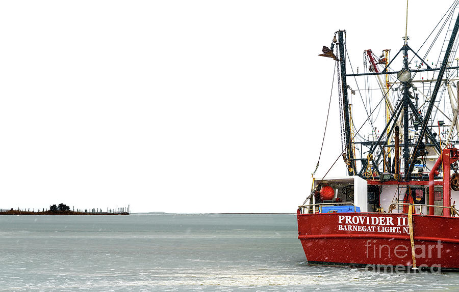 Provider III at Long Beach Island during Winter Photograph by John Rizzuto