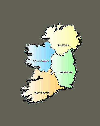 Provinces of Ireland Painting by Val Byrne