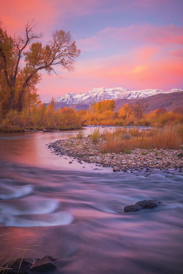 Provo Photograph - Provo Riverbend in Dawn Light by Wasatch Light