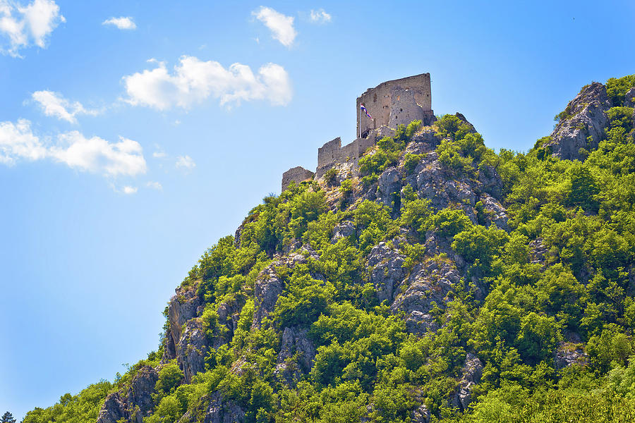 Prozor Hill Fortress Ruins Above Vrlika View Photograph
