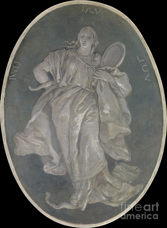 Prudence, 1760 Relief by Workshop of Giovanni Battista Tiepolo