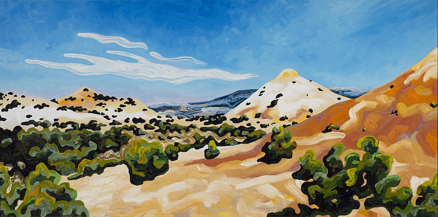 Pryor Mountain Foothills Painting by Dale Beckman