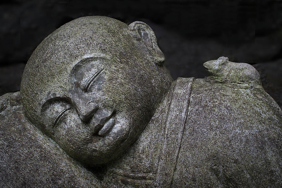 Pssst... Wake up Buddha Photograph by Louise Tanguay