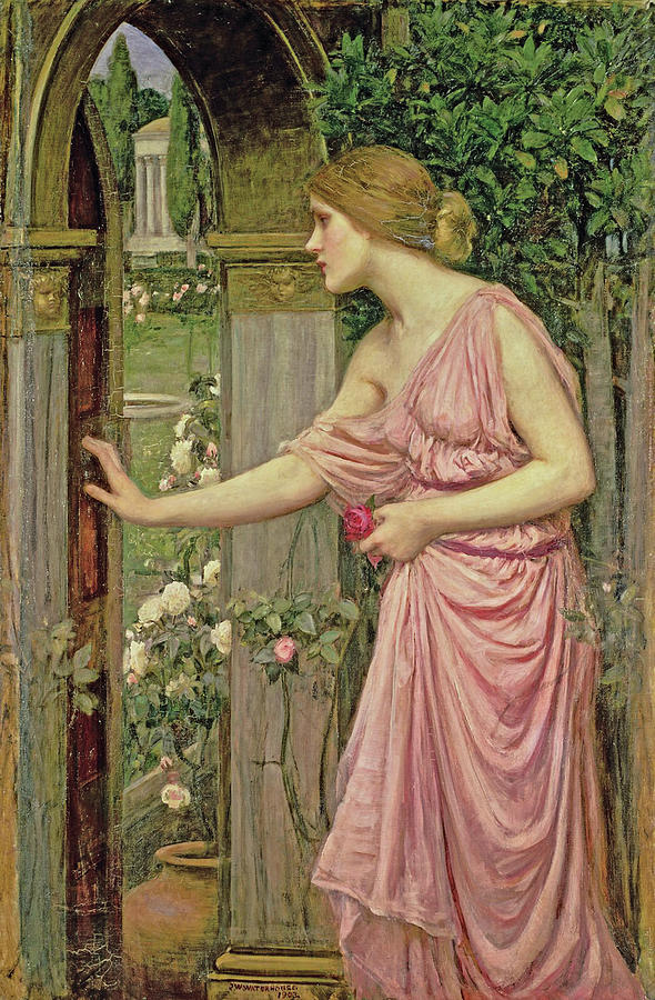 Psyche Entering Cupid Garden Painting by Long Shot