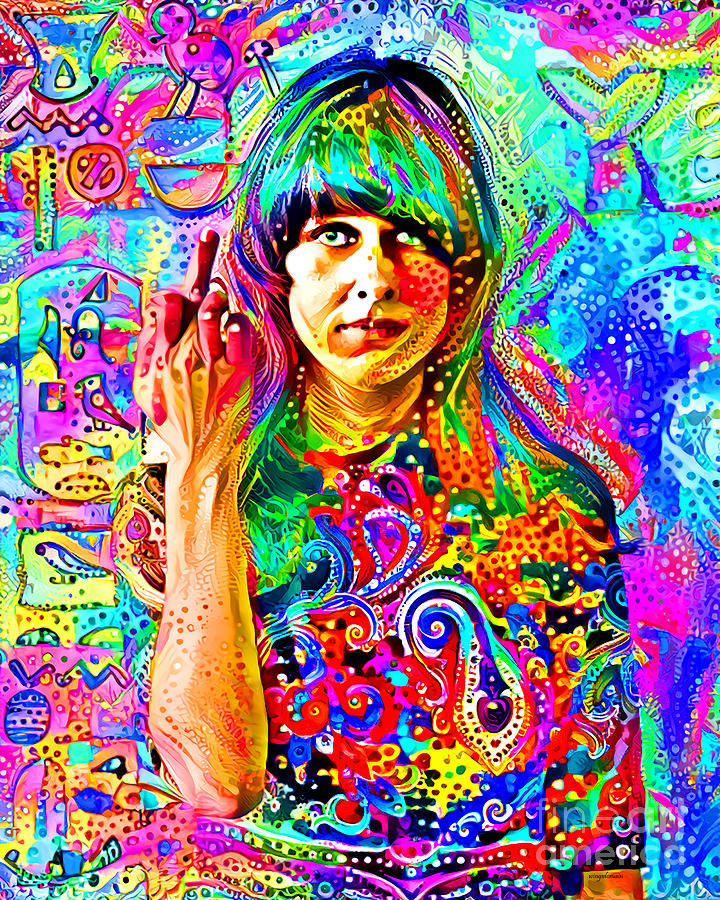 Psychedelic 60s Grace Slick Jefferson Starship 20220329a Photograph by Wingsdomain Art and Photography