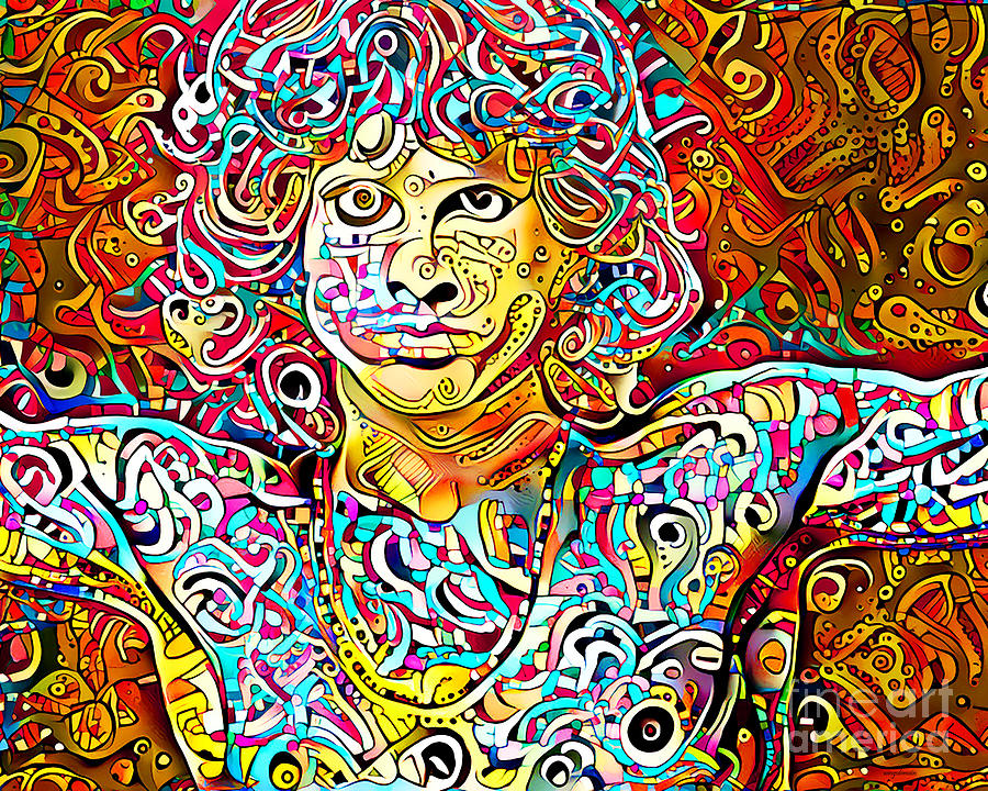 Psychedelic 60s Jim Morrison The Doors Acid Trip 20210901 Photograph by Wingsdomain Art and Photography