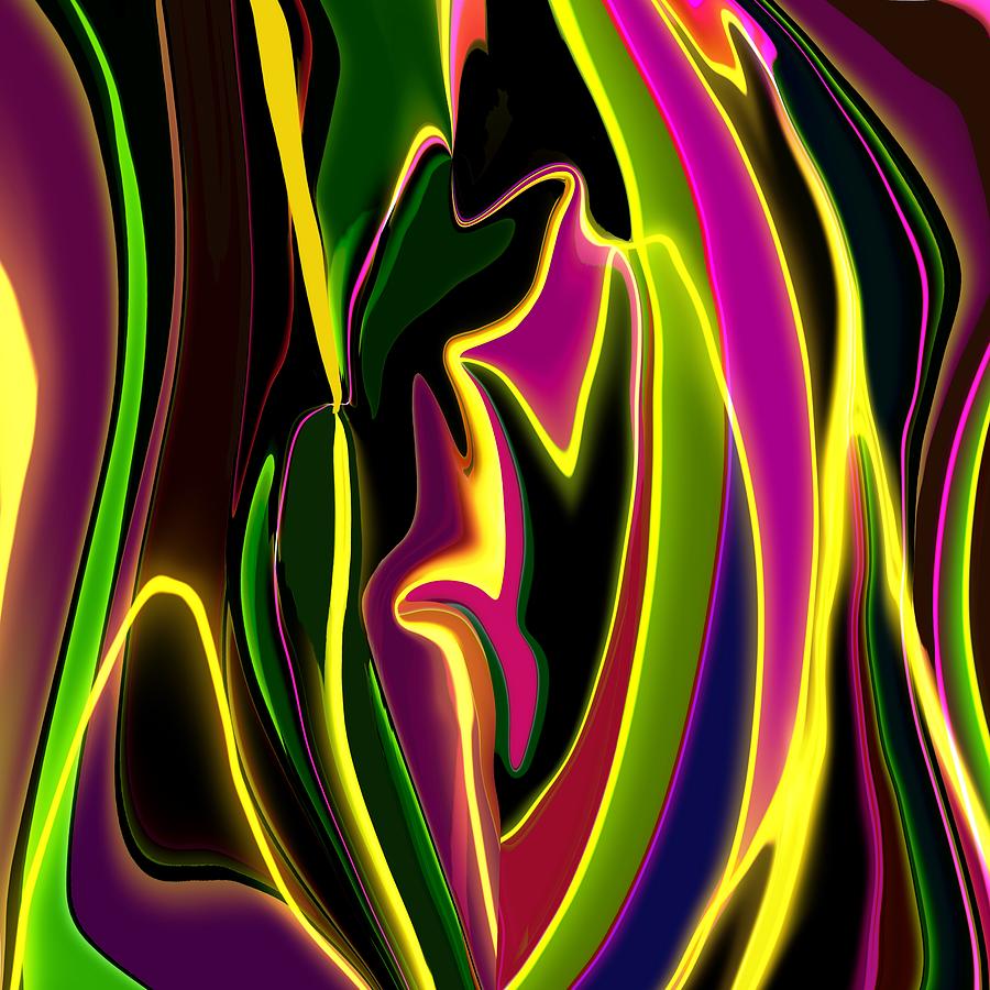Psychedelic abstract  Digital Art by Elaine Rose Hayward