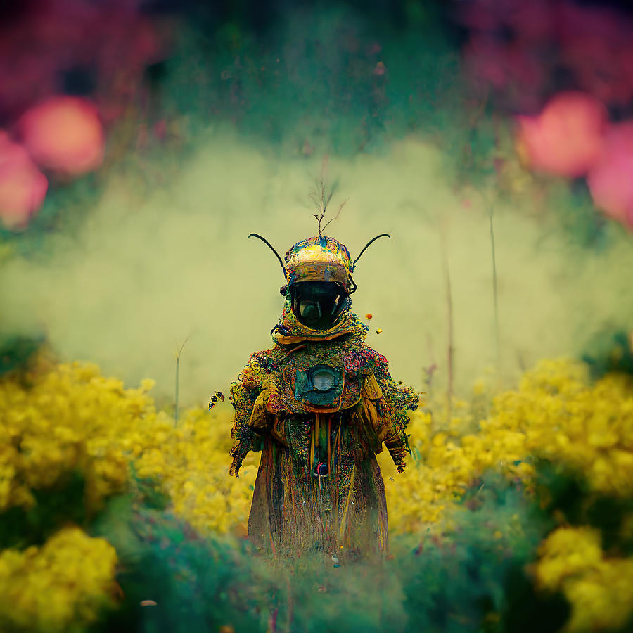 Psychedelic Beekeeper Digital Art by Katie Pickering - Fine Art America