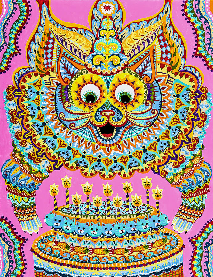 The Young Coquette by Louis Wain Sticker by Orca Art Gallery