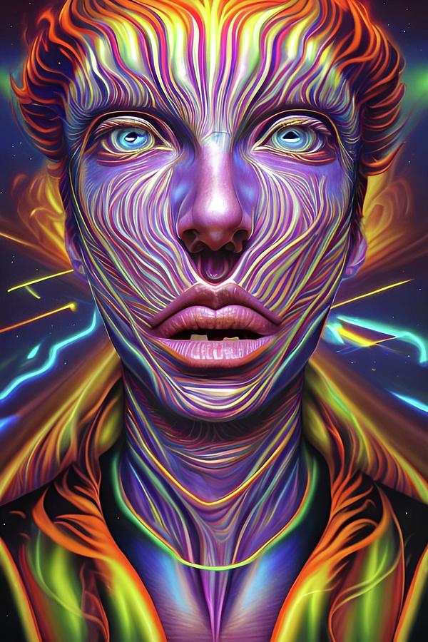Psychedelic Dimensional Entity Digital Art by Frank Taylor - Fine Art ...