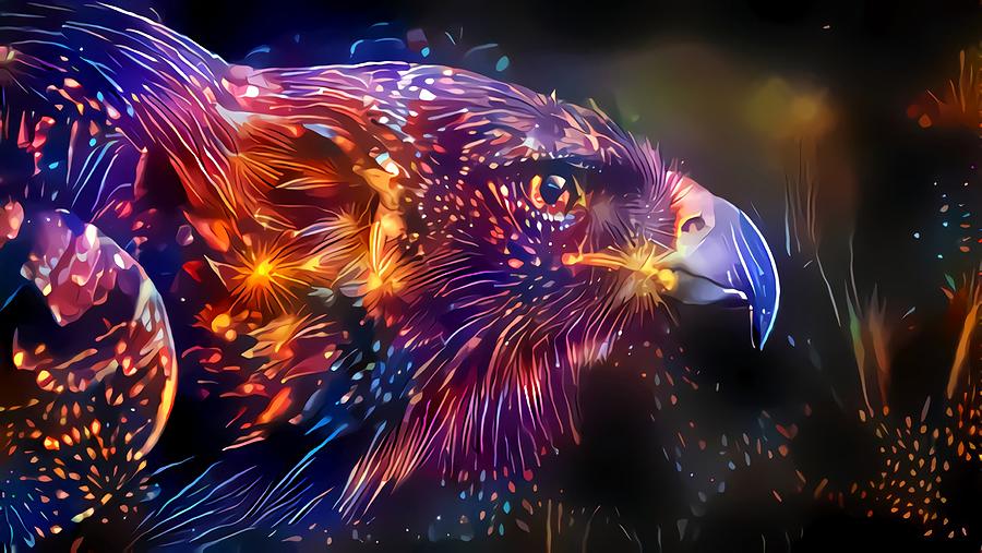 Psychedelic Eagle Digital Art by Nhan PT - Fine Art America