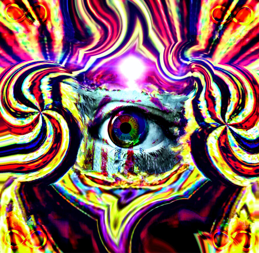 Psychedelic eye Digital Art by Dustin Palmer - Fine Art America