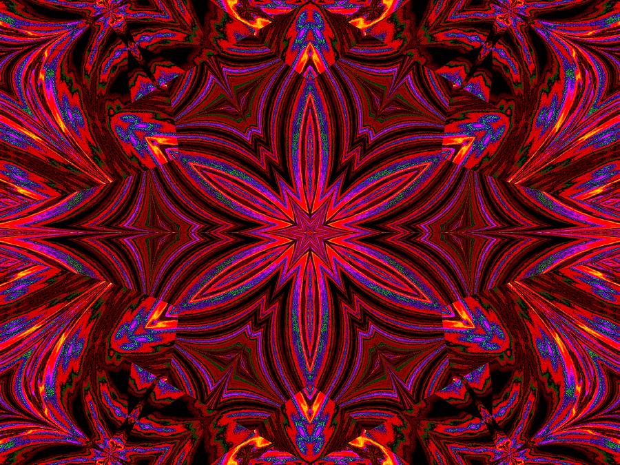 Psychedelic Jasmine 2 Digital Art by Sherrie Larch - Fine Art America