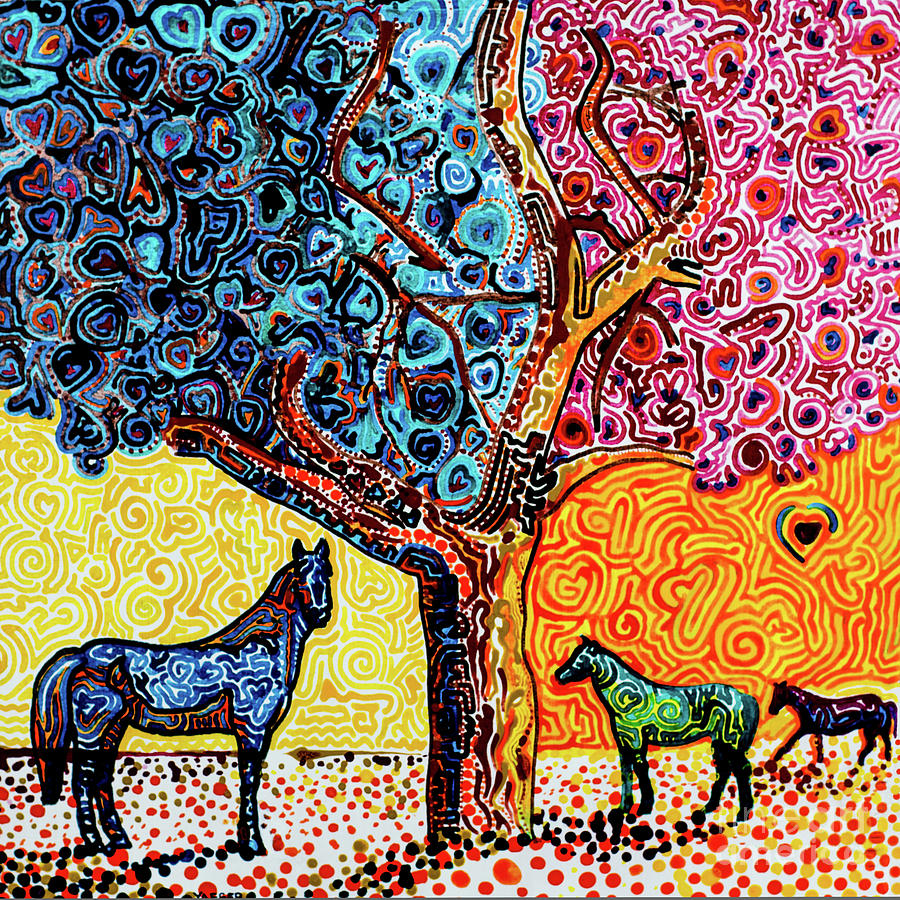 Psychedelic Pasture Painting