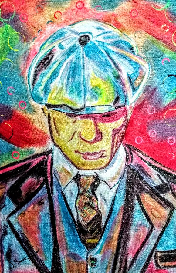 Psychedelic peaky blinder Painting by Joan Hopkins - Fine Art America