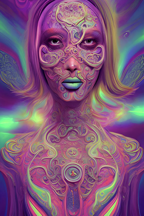 Psychedelic PSally Digital Art by Don Valentine - Fine Art America