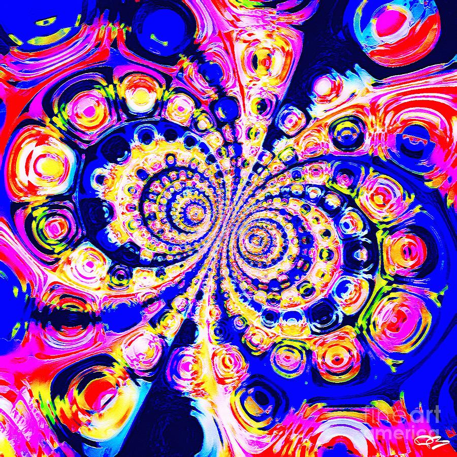 Psychedelic Rose Petals Trippy Art Experience 2 Digital Art